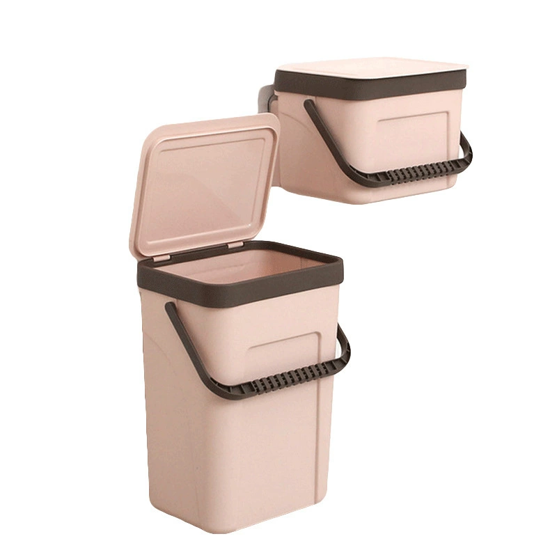 Кухонная корзина для мусора Подвесной ванная комната гостиная спальня креативная большая ручная крышка для хранения корзины для мусора