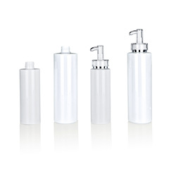 【250ml/500ml White PET Plastic Bottle Water Cream Refill Bottle Olubrin Packaging Materials】
