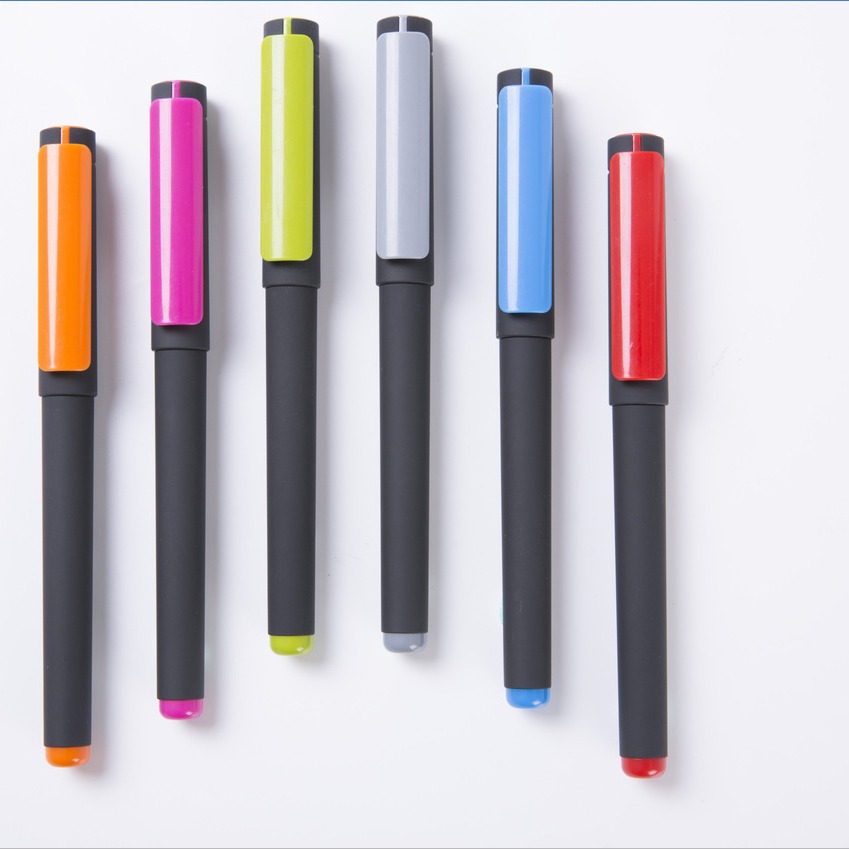 Nueva pluma de publicidad logotipo personalizado pluma de agua de carbono pluma de gel personalizado código QR pluma de agua pluma de firma