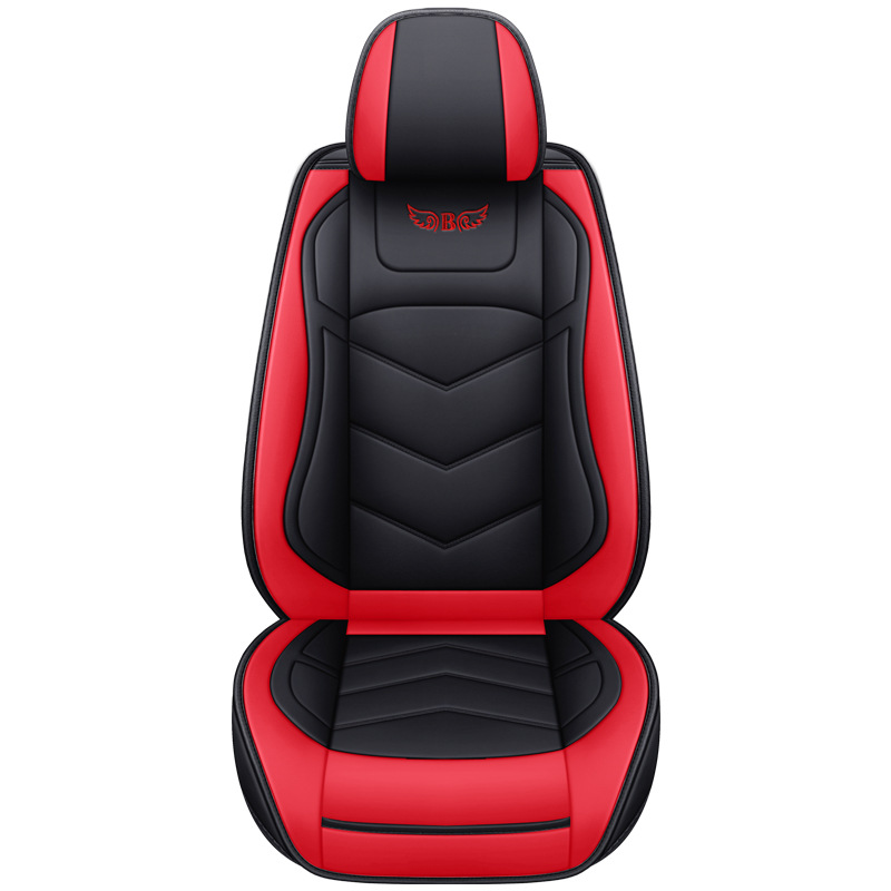 El nuevo cojín de asiento de automóvil de cuero completo para el asiento del conductor y el pasajero Four Seasons Universal Cover es adecuado para el cojín de automóvil universal SUV de cinco plazas