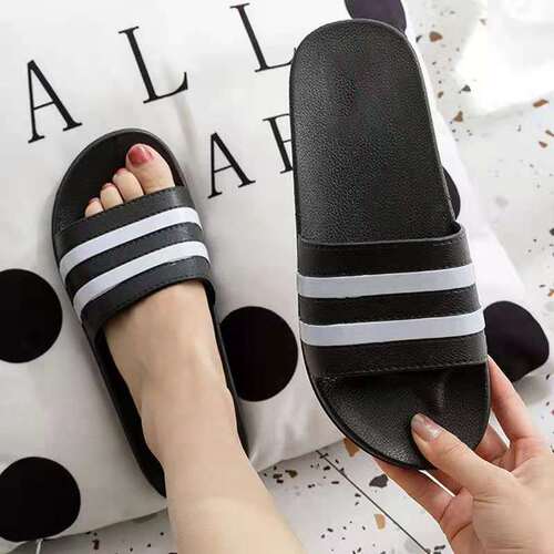 Men's summer fashion slippers, non-slip indoor couples' slippers for home, Korean style slippers for women, one-word men's and women's slippers, summer