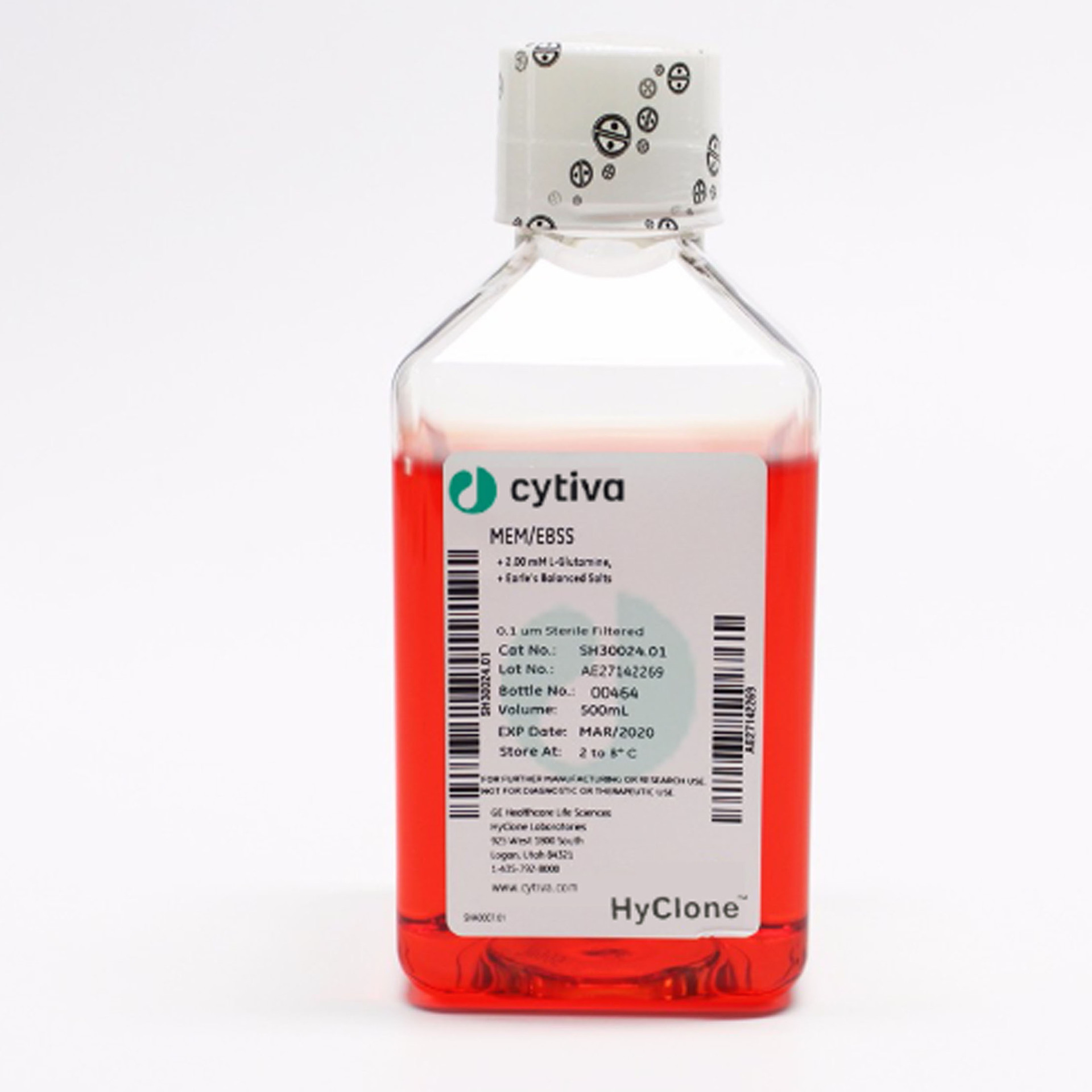 Cytiva SH30024.01 MEM液体培养基,500ml/瓶