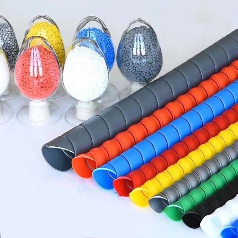 彩色螺旋保护套 阻燃胶管护套 液压油管螺旋护套 电缆保护套煤矿