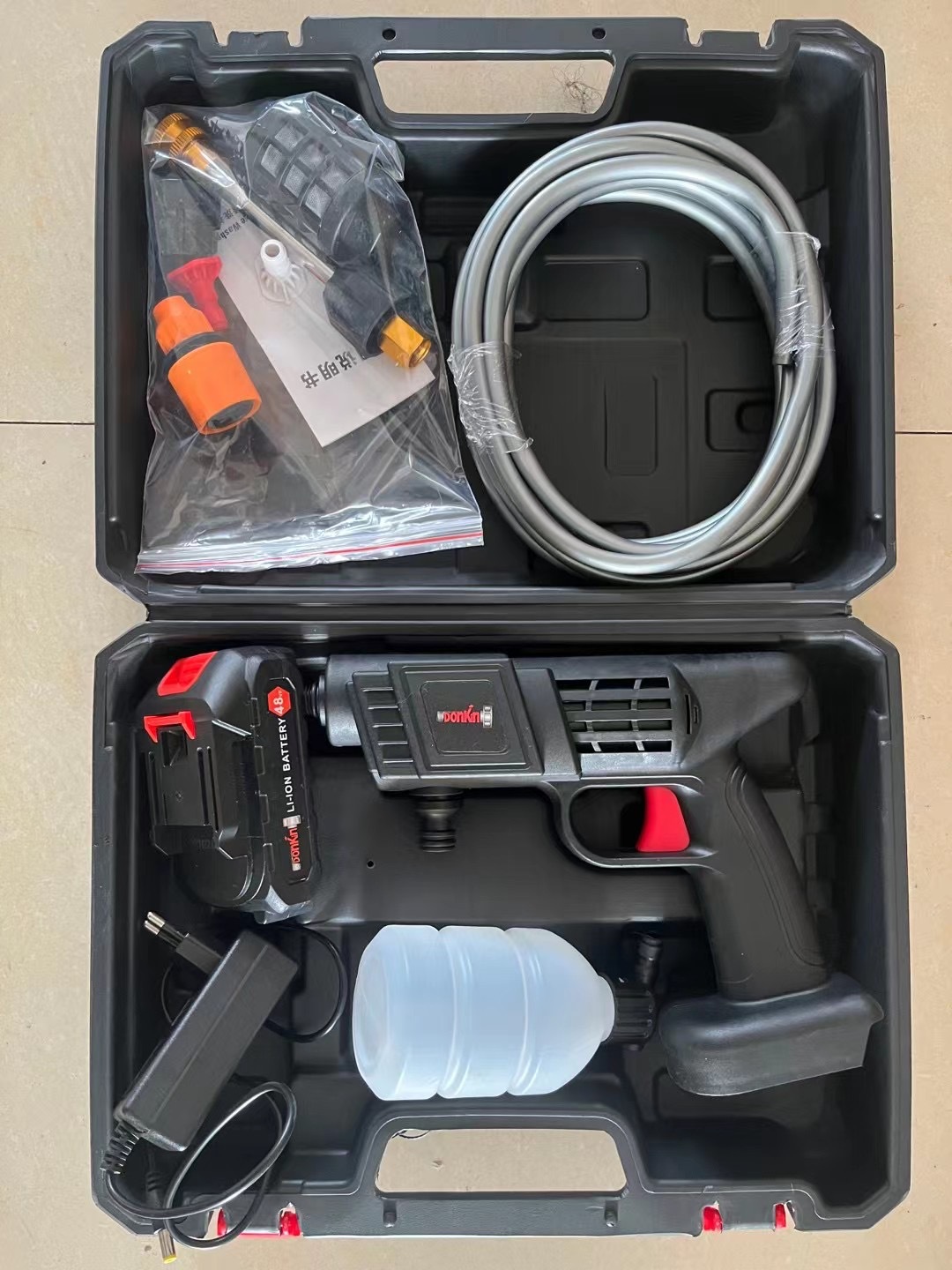 Portable Wireless High-Pressure Water Gun, Household Lithium Battery Car Washing Machine, Rechargeable High-Power Car Washing Tool, Power Tool