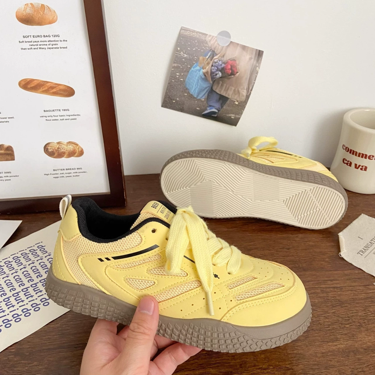 Розовые морали двойные сетчатые туфли женские уродливые осенние новые chic нишевые корейские версии дышащих спортивных арган маленькие белые туфли