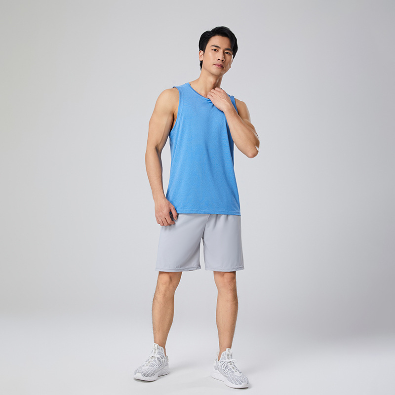 Verano running sports suit hombre entrenamiento de maratón atletismo ligero cool suit chaleco suelto hombre image 5