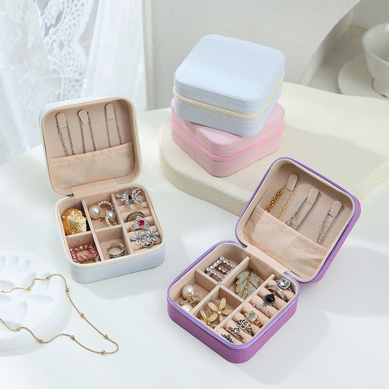 Portable Jewelry Storage Box Valentine's Day Gift Packaging Box Earring Ring Necklace Jewelry Box Decorative Mini Box