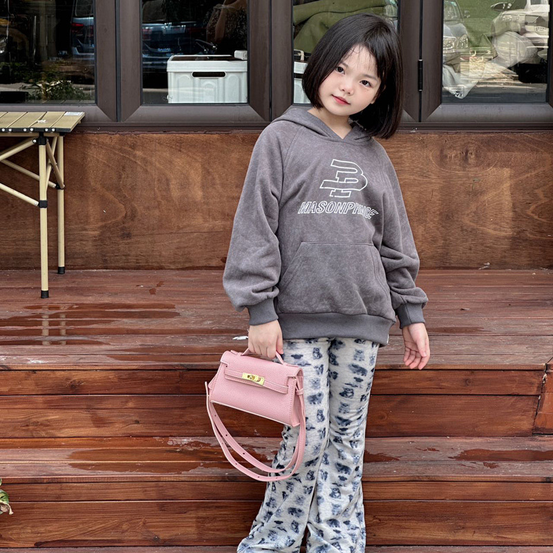 Mini bolso Kelly transfronterizo para niños, bolso de hombro tipo bandolera de un solo hombro con lápiz labial familiar de moda versión coreana de otoño 2023 para mujer