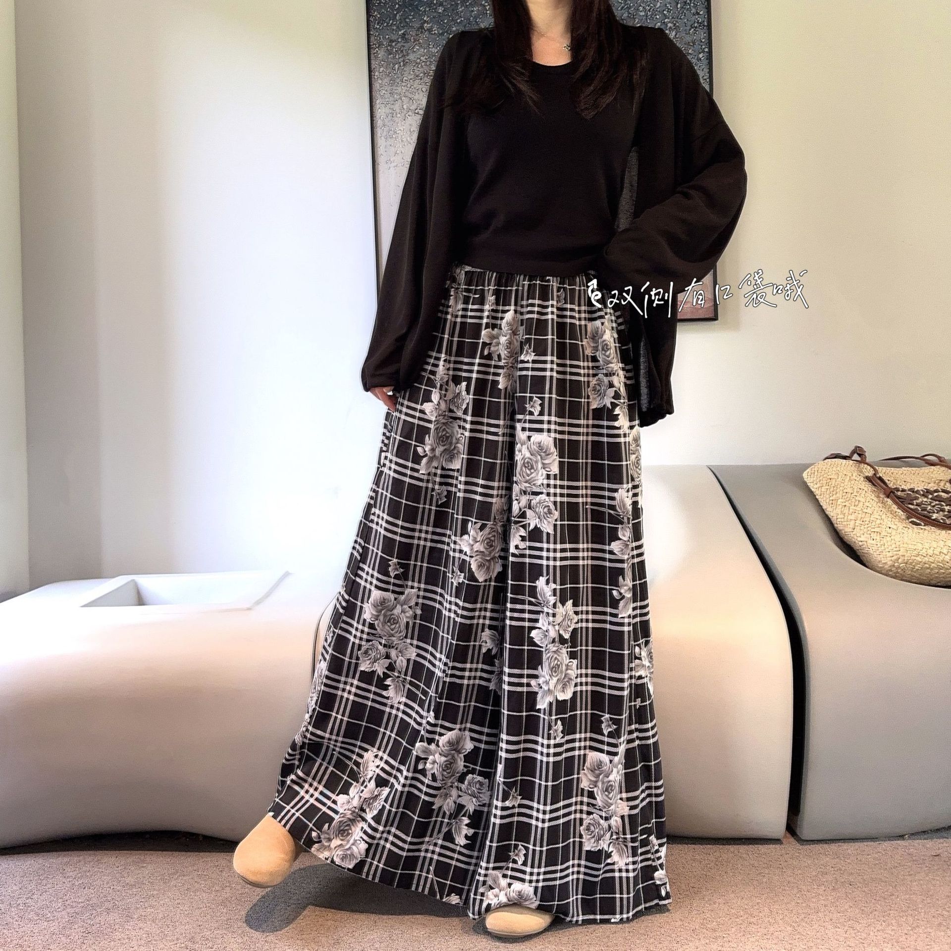 [Algodón] mujer verano 2024 cintura alta versátil retrógrada delgada una falda de busto