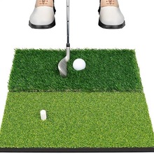 跨境热销高尔夫打击垫工厂直销室内外挥杆练习垫长短草切换两折叠
