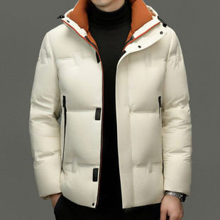 Cross-Border Foreign Trade Dropshipping Jiudingwang & 98115 Short Version Hooded Thickeneded Bread Jacket 90 Velvet down Jacket