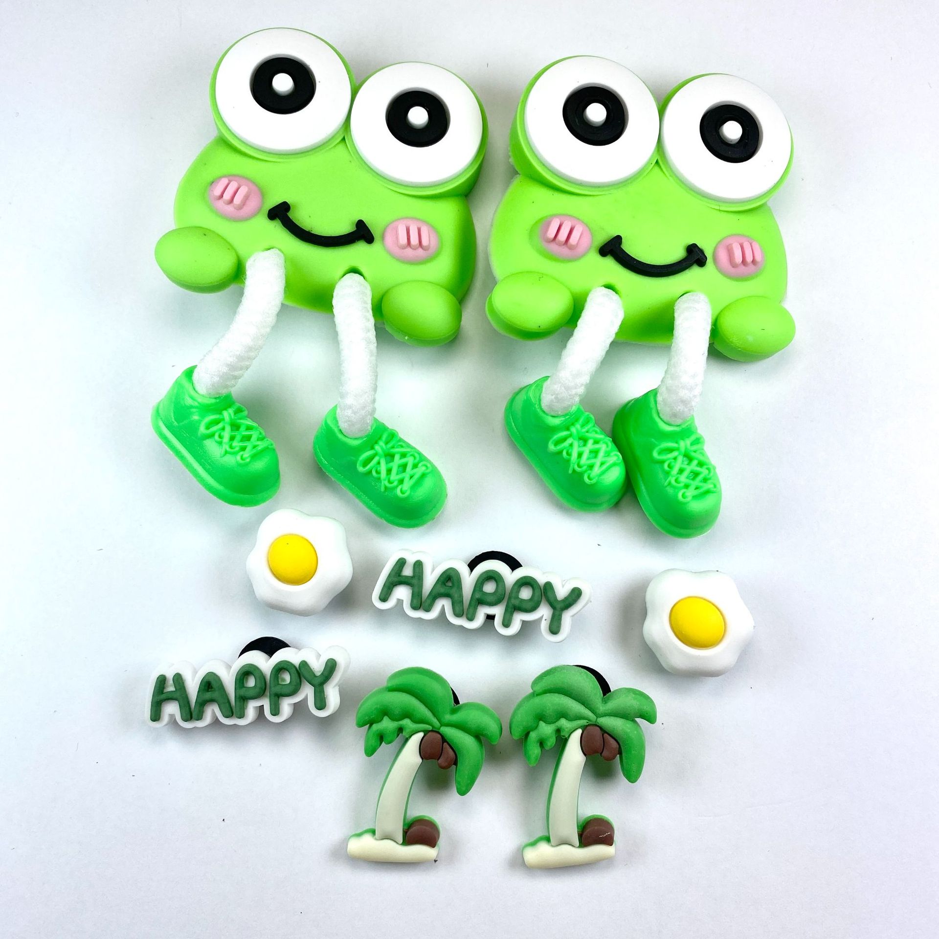 다리가 긴 개구리 - 신발 버클 포함