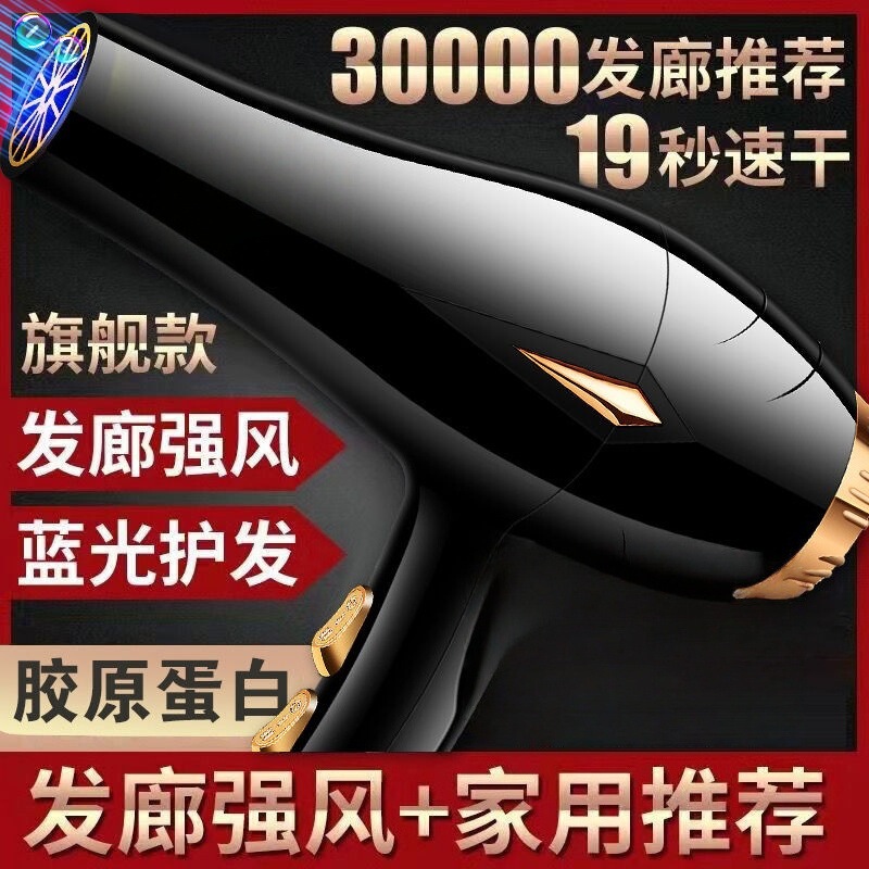 Hair Dryer Household High-Power Hair Care Quick-Drying Hair Salon Barber Shop Special Student Dormitory Hot and Cold Wind Hair Dryer