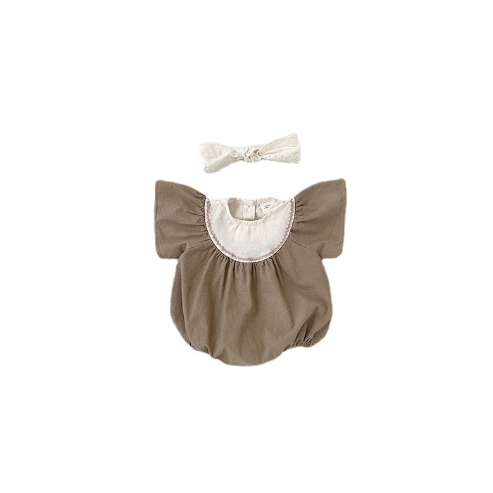 INS bebé mameluco Bebé Ropa de verano bebé niña mono niña vaina ropa de verano pequeño vuelo manga mameluco