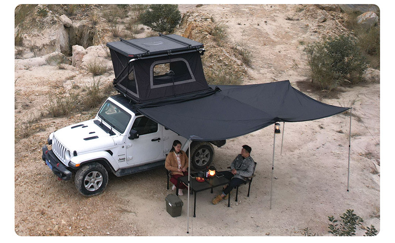 Wild Land 270-Degree Car Side Tent Fan-Shaped Car Side Awning Sunshade Automatic Canopy