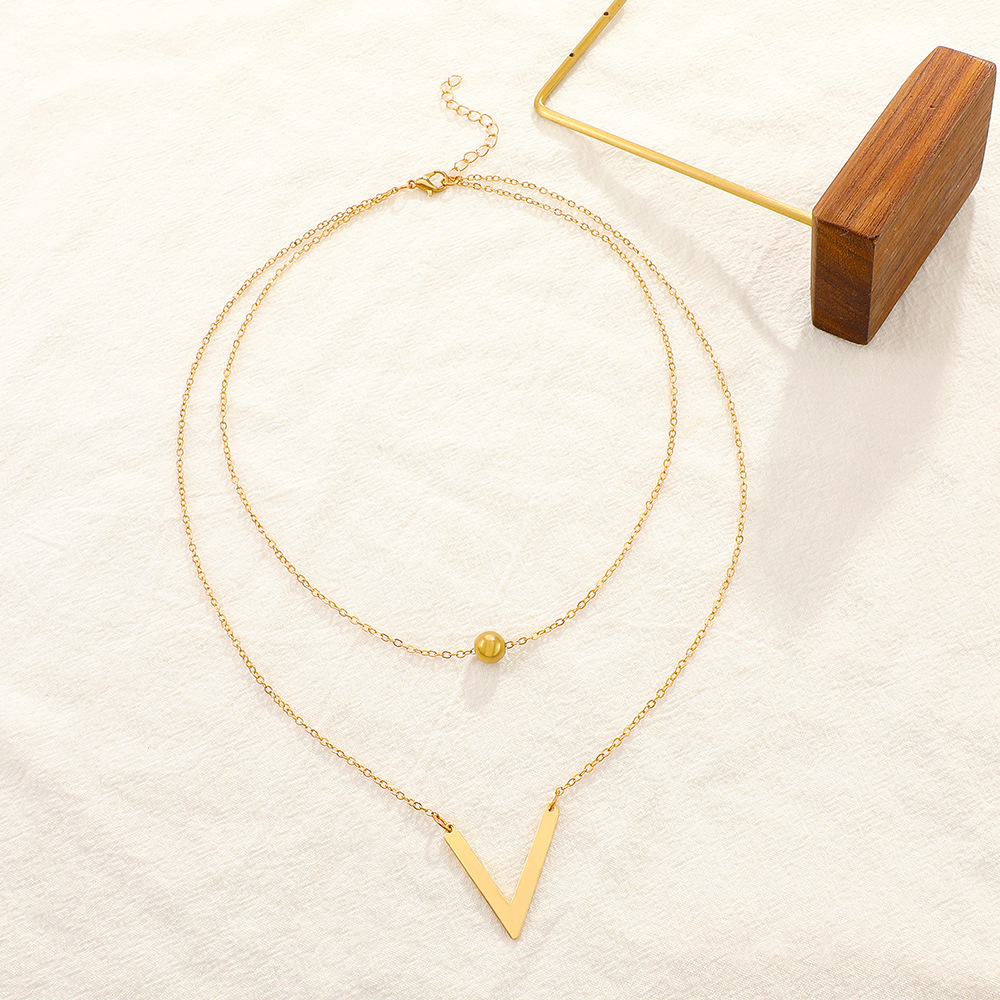 Simple Style Geometric Alloy Plating Necklace