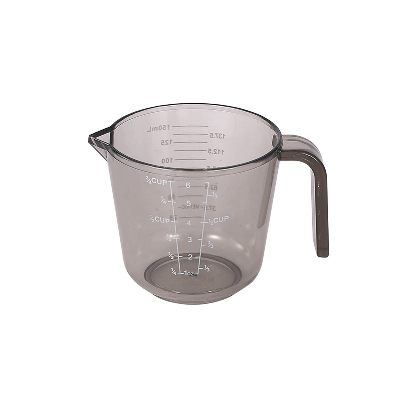 눈금이 있는 갈색 투명 150ML 계량컵