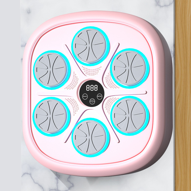 Equipo de entrenamiento de la máquina de boxeo de música inteligente vertical práctica de boxeo pared objetivo máquina de potencia niños reacción objetivo de boxeo