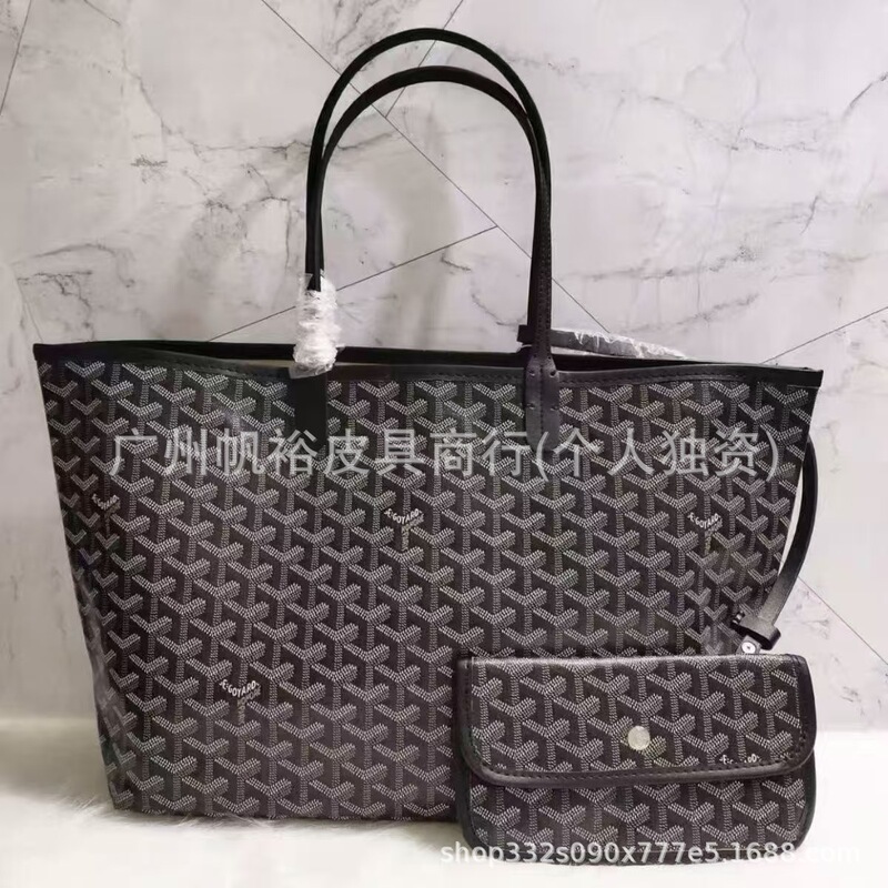 Goya Dogtooth Handbag Tote Shopping Bag Single Shoulder Tote Women's Bag Daily Versatile Floral Commuter Bag