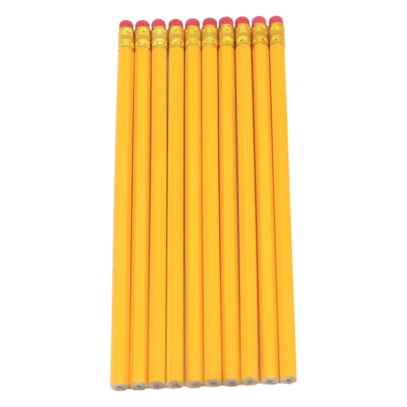Карандаш оптом желтый полюс с резиновой головкой HB карандаш эскиз рисунок карандаш Обучение канцелярские ручки ученик начальной школы пишущая ручка