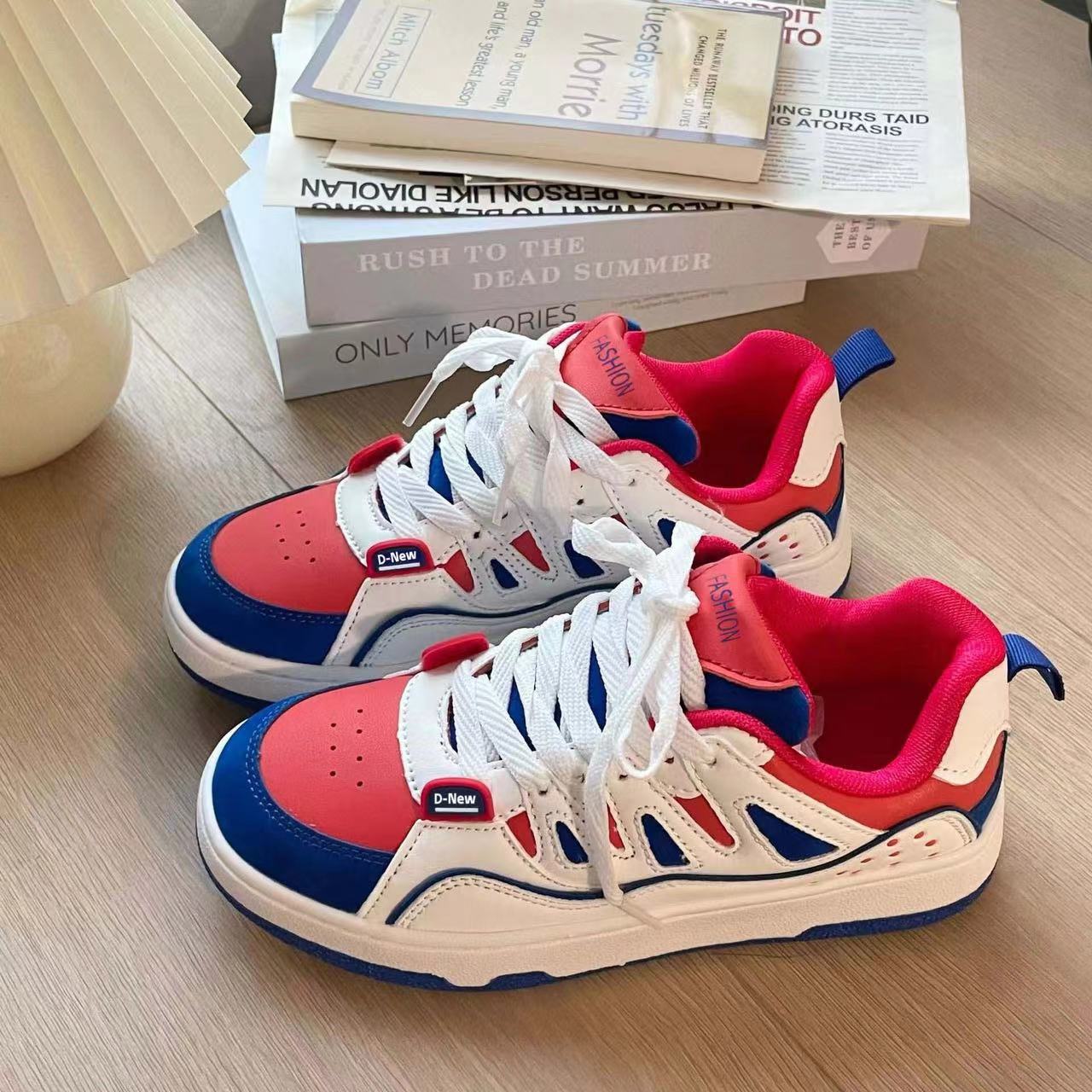 Tendencia nacional ins pareja retro zapatos de entrenamiento alemán estudiante fiesta color contraste deportes casuales zapatos de skate zapatos ligeros de otoño e invierno para hombres