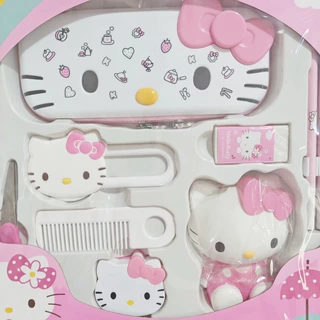 正版三丽鸥凯蒂猫小学生文具套装礼盒幼儿园伴手礼学习用品大礼包