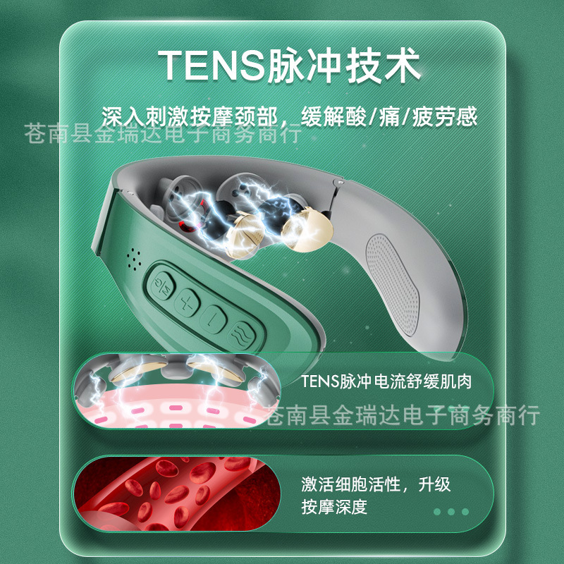 In-Stock Wholesale Cervical Massager, Smart Rechargeable Neck Massager, Gift for Girlfriend, Massage Shoulder and Neck with Heat Therapy