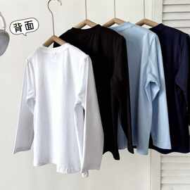 031770 春季新款~120-180大童韩版字母印花圆领长袖打底衫T恤代发