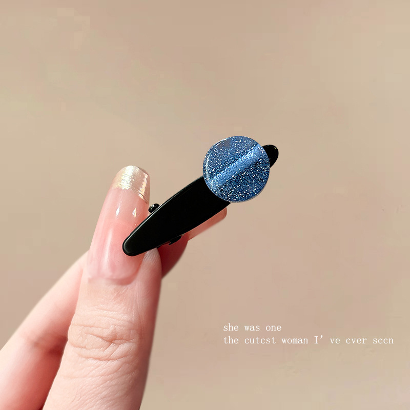 小号星空侧边鸭嘴夹蝴蝶结发卡高级感前额碎发夹子迷你刘海夹发饰|undefined