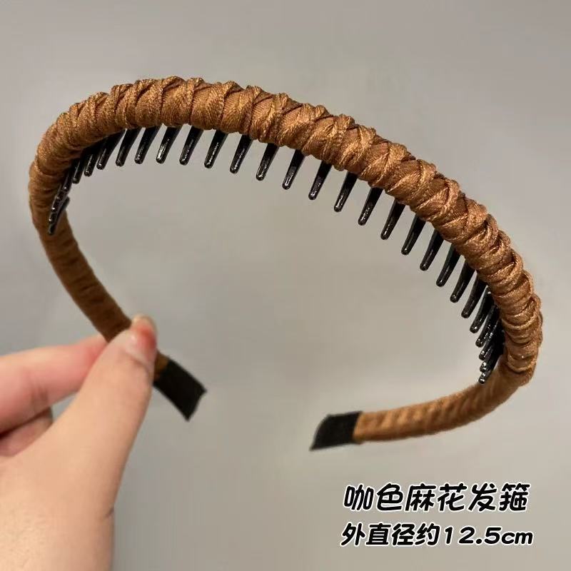 #277 fabric braided corduroy - coffee brown