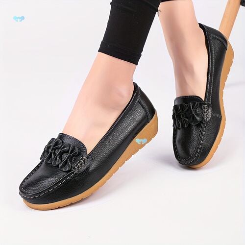 Stylish Women's Comfort Shoes with Soft Bow Decoration and Round Toe