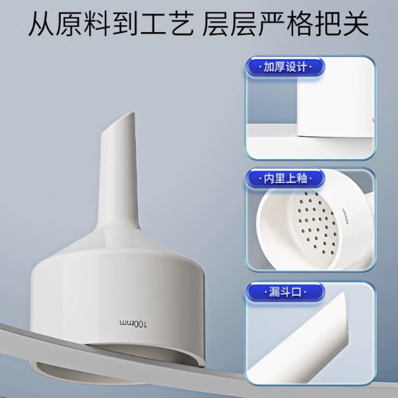 Керамическая воронка Бюхнера 40/60/80/100/120 мм, термостойкая, для лабораторной всасывающей фильтрации, воронка-фильтр