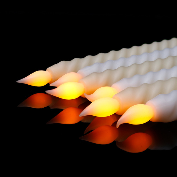 Cross-border LED strip candle lamp spiral flame head remote control…
