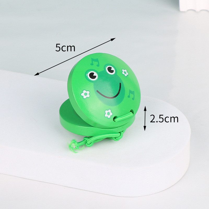 Instrumentos musicales de madera Orff para niños, dibujos animados, castañuelas, ayudas didácticas, iluminación para niños, juguetes educativos para la primera infancia