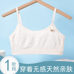 Ultra-Thin Junior and High School Student Girls' Bra, First-Stage Girls' No-Wire Development Period Intimates, Women's Sports Vest