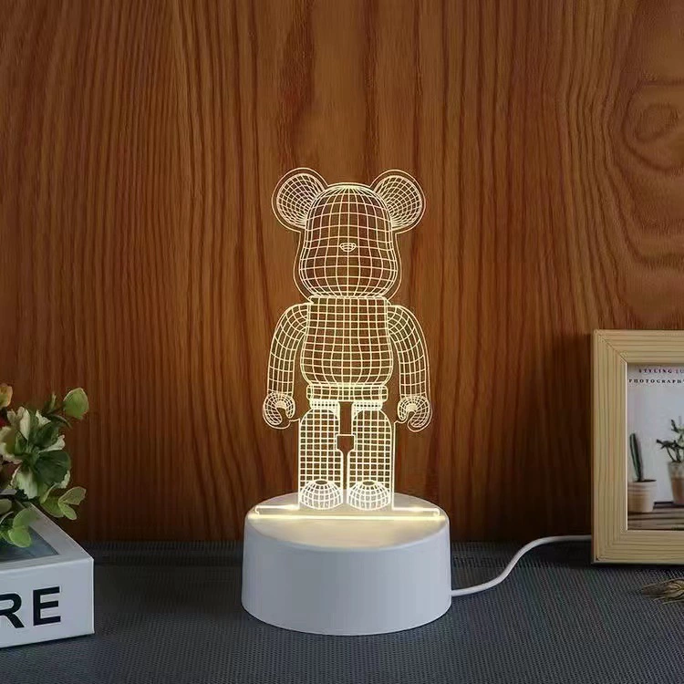 LED-ночник Creative Touch, питание USB/батарейки, 3D-акриловый дизайн, 15×5,5×20,5 см