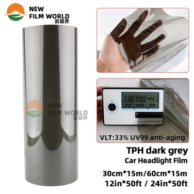 Automotive Film — TPU blackened light film PU - 03x15m-tph-dark-gray