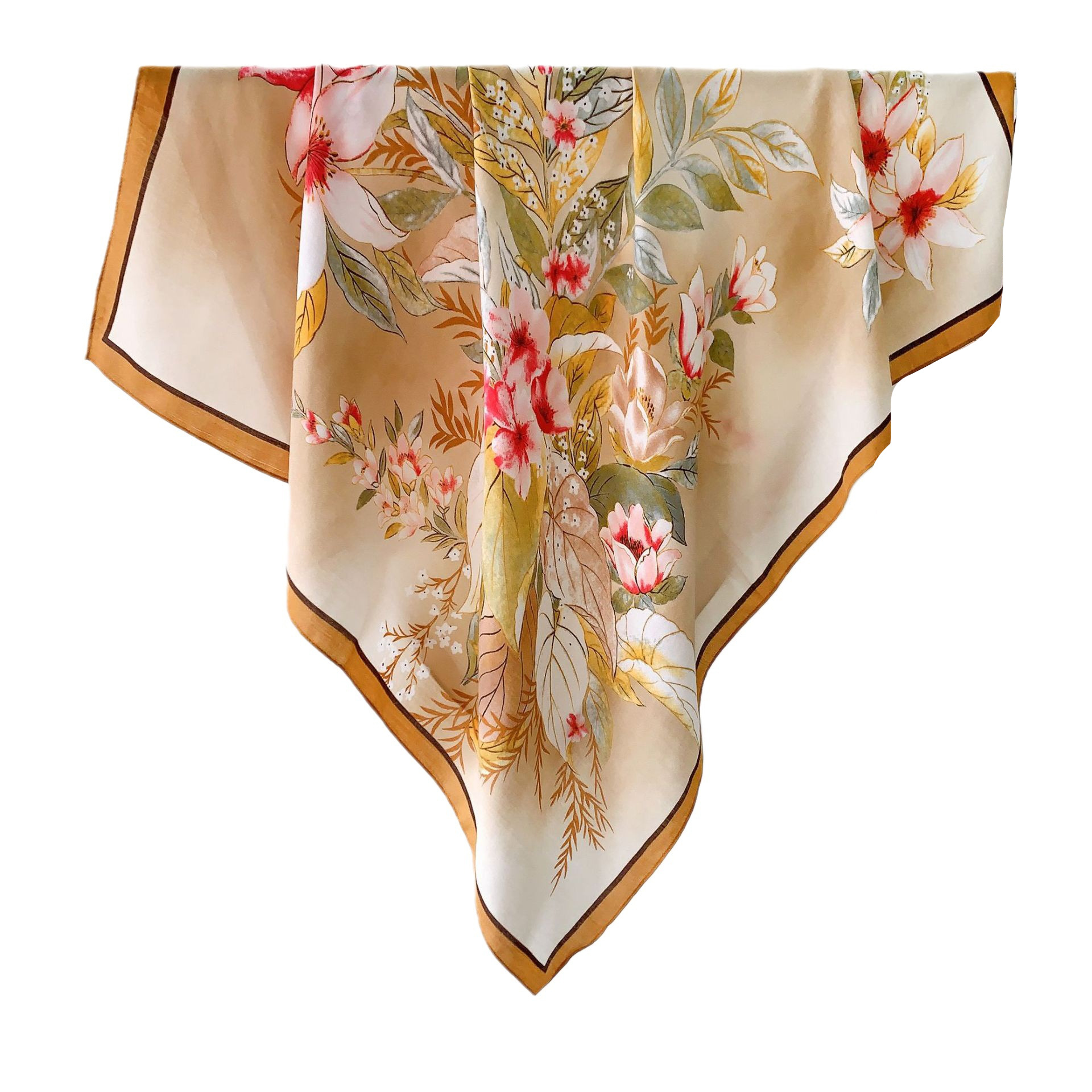 Nuevo terciopelo lana mano-sensación bufanda cuadrada grande de lujo ligero de las mujeres elegante chal decorativo impreso bufanda caliente Fabricante en stock