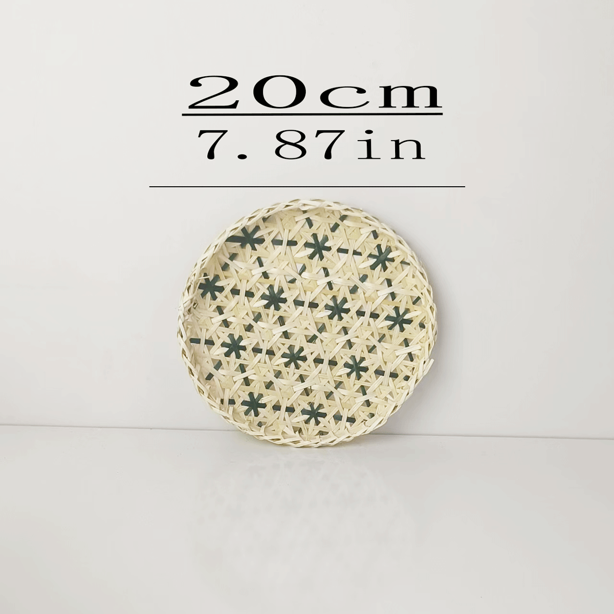 Gran por mayor tejido de paja artesanal tejido de caña personalidad característica de la decoración de pared del dormitorio estilo nórdico