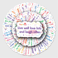 50张励志英文短句个性跨境文字咕卡防水DIY水杯手机壳行李箱贴纸