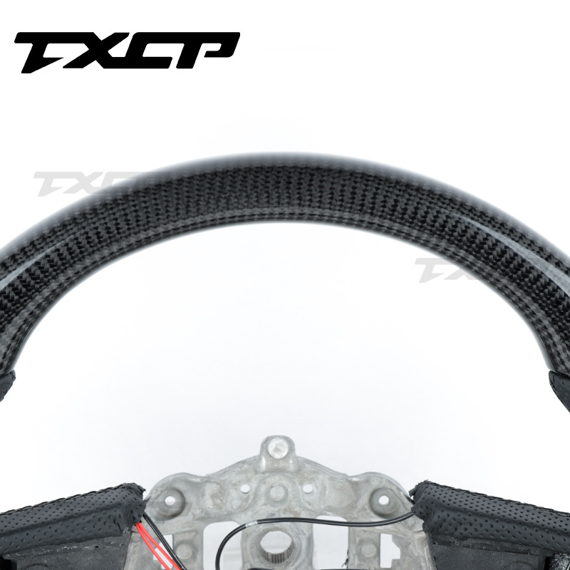 Suitable for 18-22 Jeep Jeep Wrangler Modified and Upgraded Carbon Fiber Perforated Leather Steering Wheel Steering Wheel