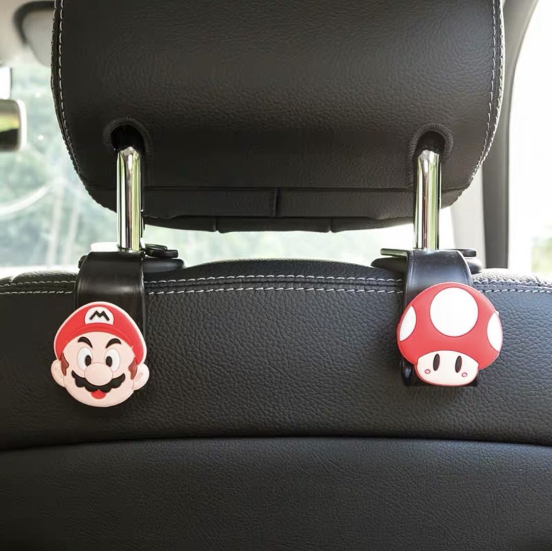 Productos de automóviles creativos, asiento trasero montado en el automóvil, gancho de asiento trasero, gancho de automóvil pequeño, lindo