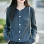 长袖圆领女士新款开衫