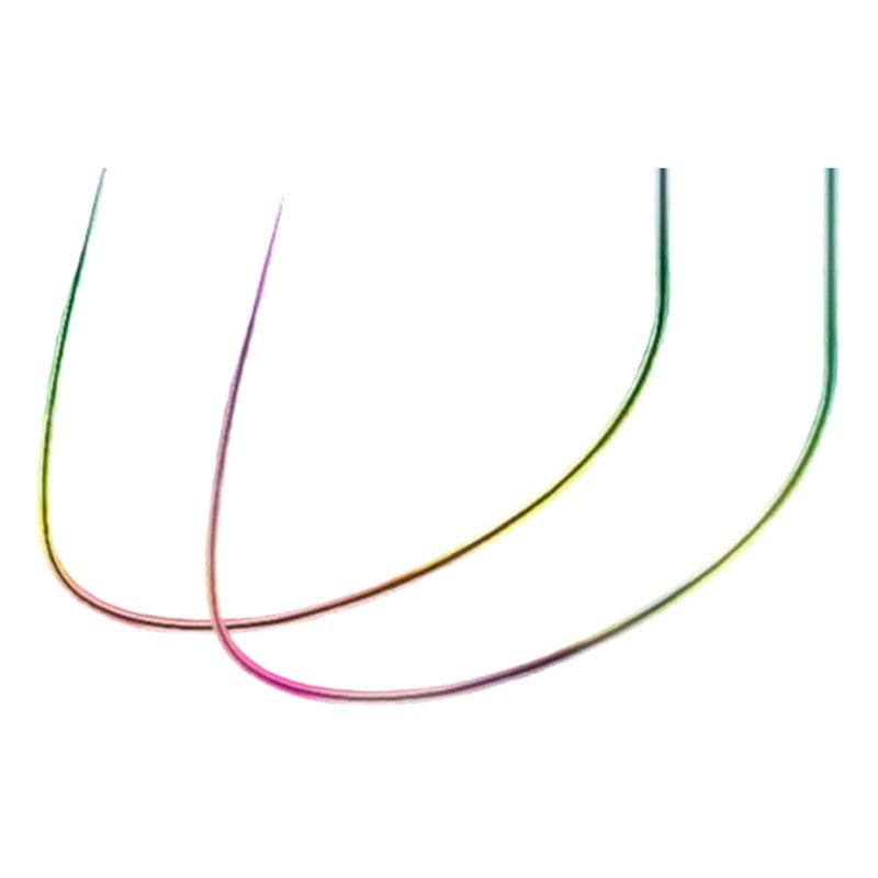 Ultra-fine titanium alloy colorful competitive wolf tooth sleeve no thorn extremely thin strip black pit carp steal donkey light mouth sliding mouth fish special