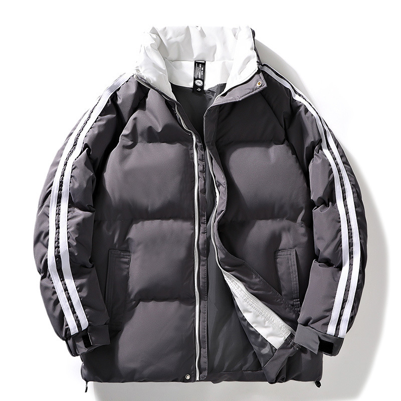 Abrigo acolchado de algodón para hombres 2023 Invierno Nuevo más el tamaño suelto engrosado Abrigo acolchado de algodón de moda collar de pie abajo abrigo de algodón