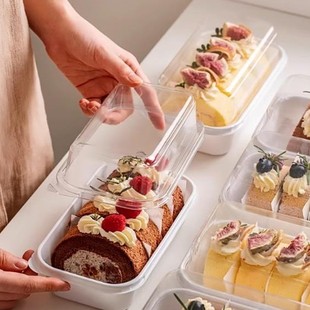 Shan Mu Packing Box Menglong Roll Disposable Box Cake Roll Packaging Box Towel Roll Swiss Roll Separating Paper