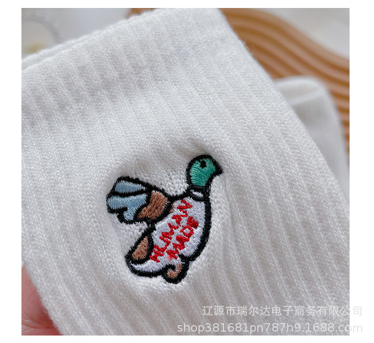 Female casual all-match sweet and fresh Japanese simple cartoon socks