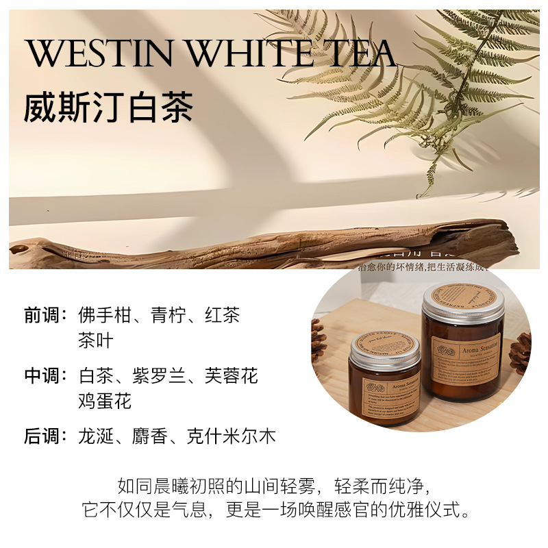 Vela perfumada marrón para el hogar, dormitorio, ambiente de sueño, fragancia de alta gama, aceite esencial de planta, recuerdo práctico para dama de honor