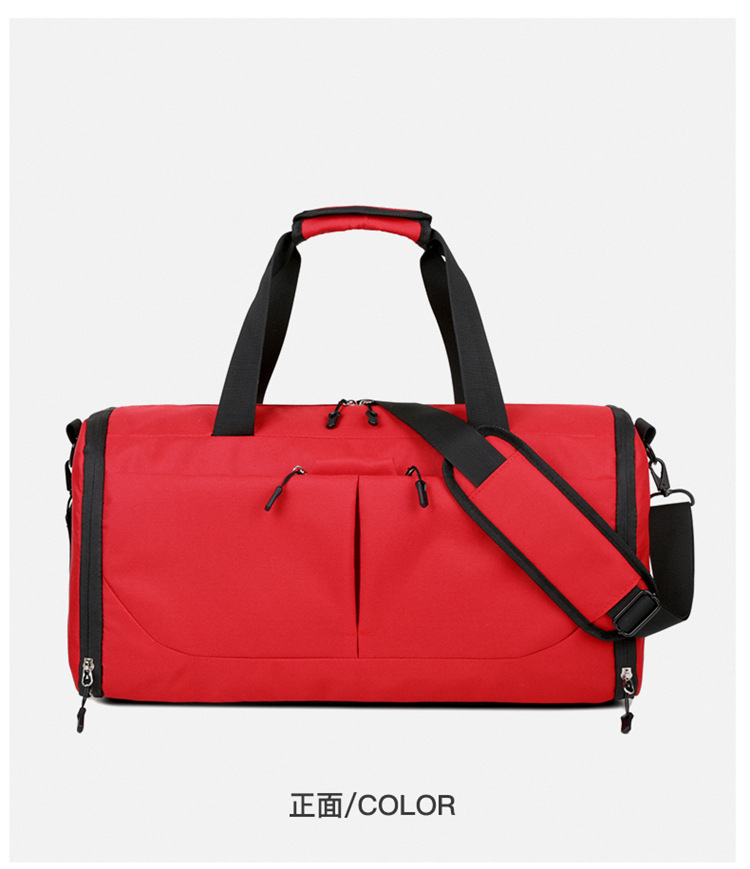 Bolsa deportiva de alta capacidad alta sensación bolsa de viaje separación seca y húmeda con almacenamiento de zapatos bolsas de entrenamiento de pelota de natación logotipo