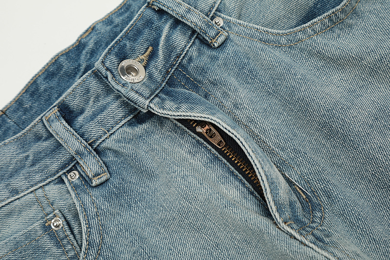 Retro Straight Leg Wide Leg Jeans Loose Fit Casual Summer Style Clean Street Style Floor Length Pants For Men And Women_viptrois.com